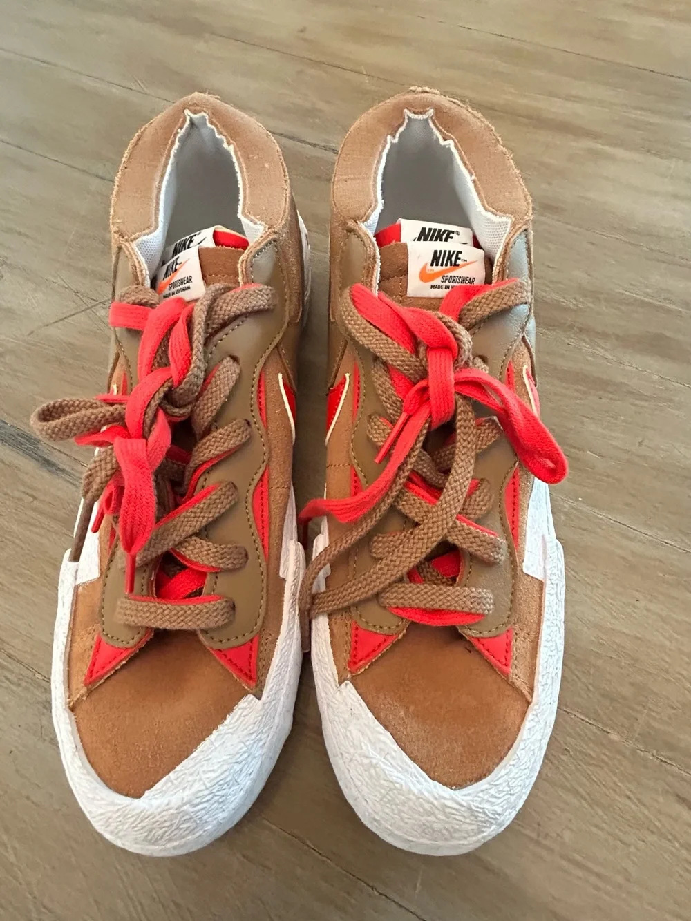 Nike Sacai x Blazer Low British Tan, Size 11, DD1877 200